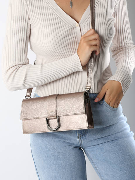 Schoudertas Nine Leder Milano Bruin nine NI24066 ander zicht 1